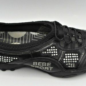 BEBE SPORT Ladies Women's black Rhinestone Shoe Size 5.5 SN34763